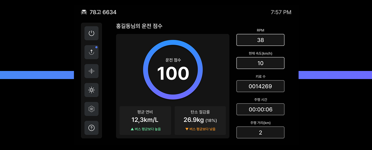 Qdrive — 디지털 클러스터 UI